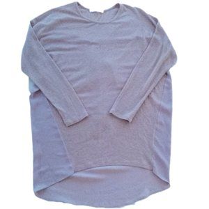 ---  ULTRA SOFT Beige High Low Tunic Sweater Fits Medium Large